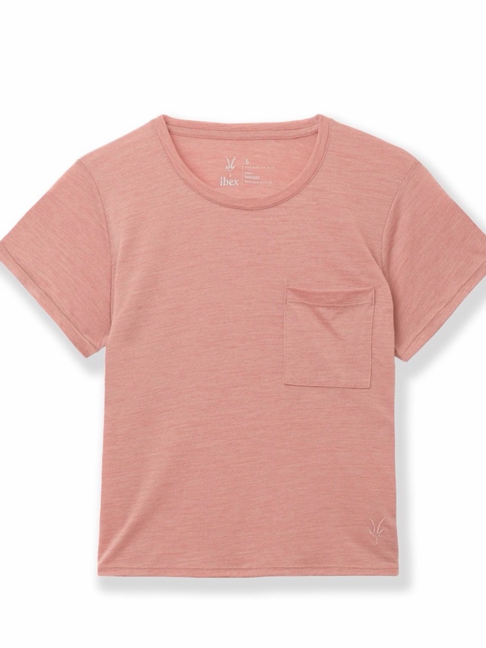 NWT Ibex Paradox Wool Blend Pocket Short Sleeve Tee Medium